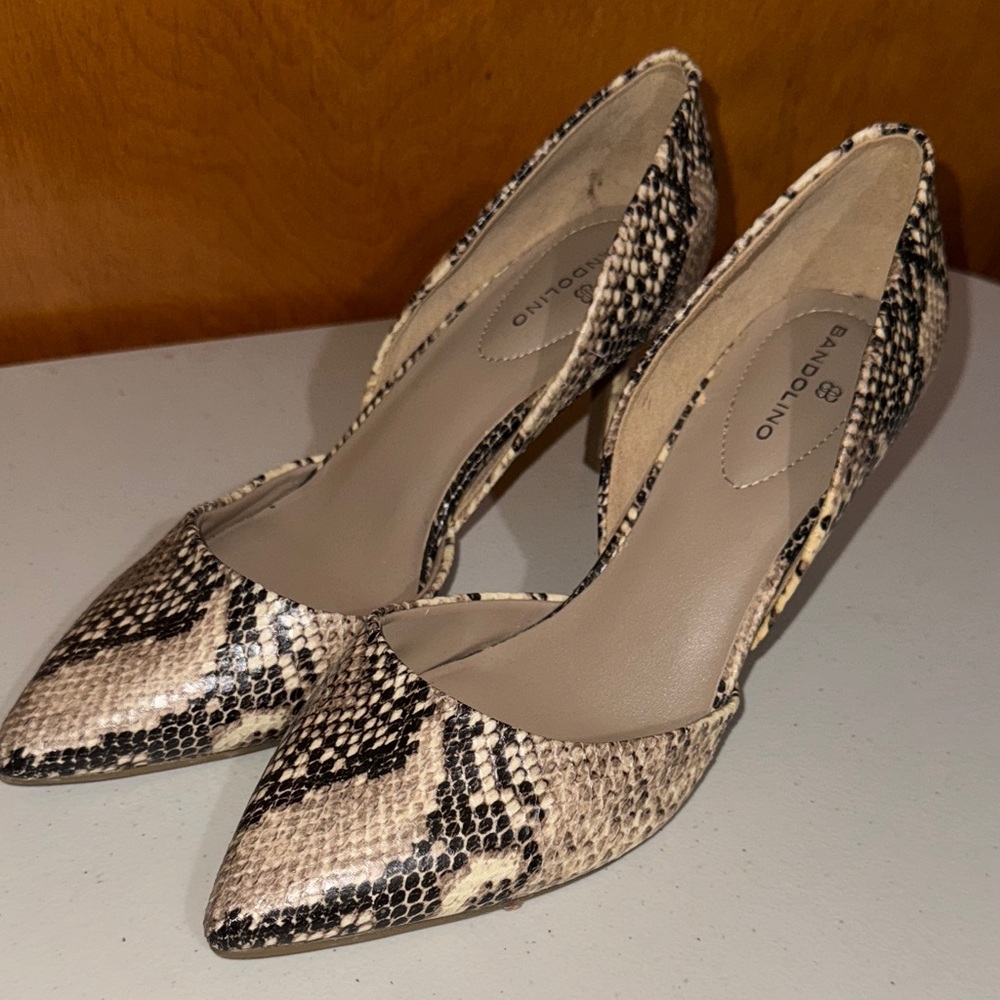 Bandolino Snakeskin Pattern Heels